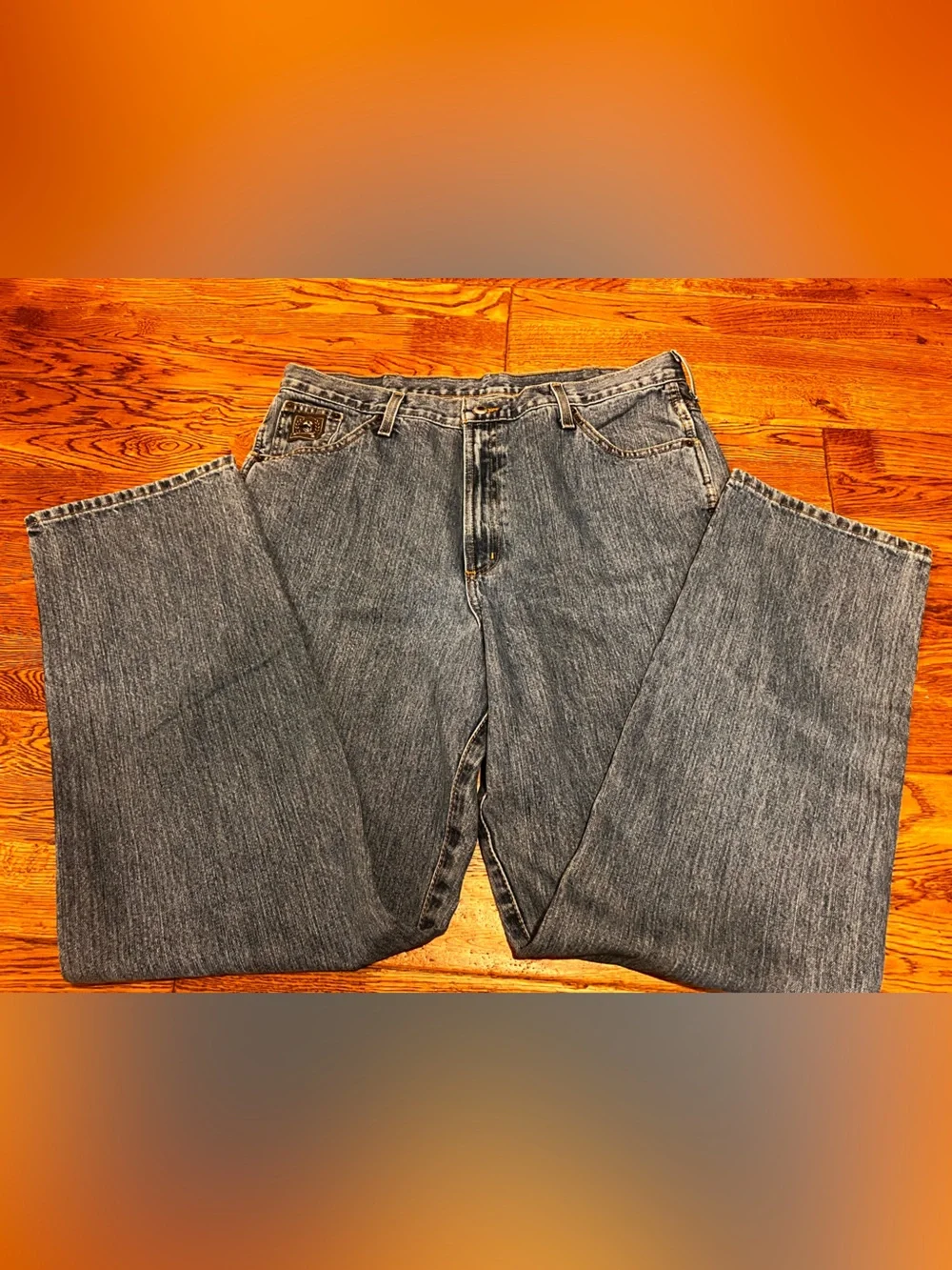 Cinch Men's Green Tag Label Medium Wash Relaxed Fit 100% Cotton Original Jeans